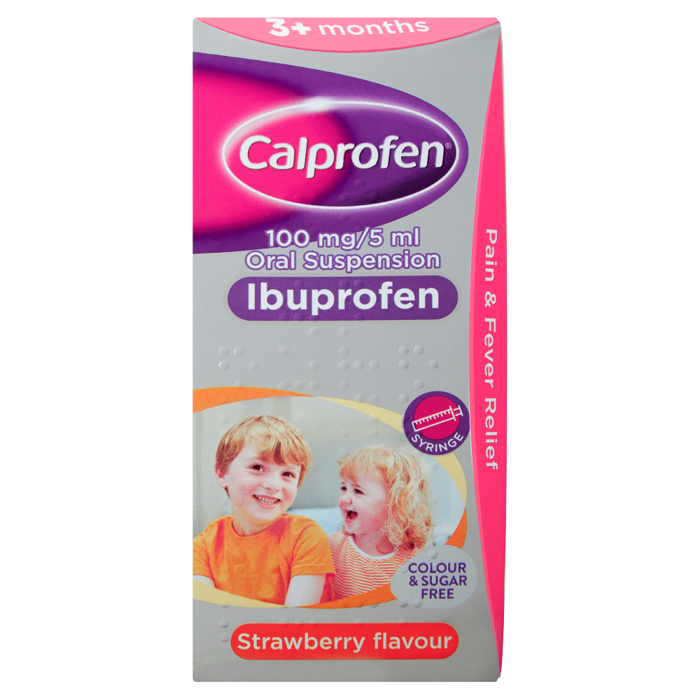 Calprofen 100mg/5ml Oral Susp. Ibuprofen - 100ml