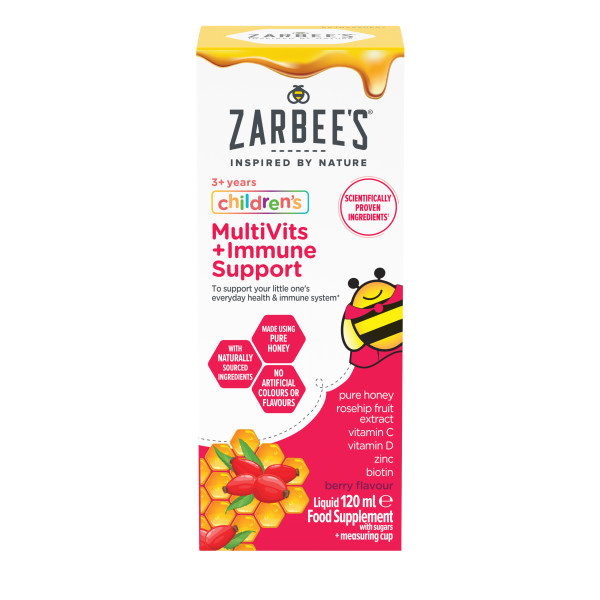 Zarbee's Children's Multivits + Immune Support Liquid - 120ml