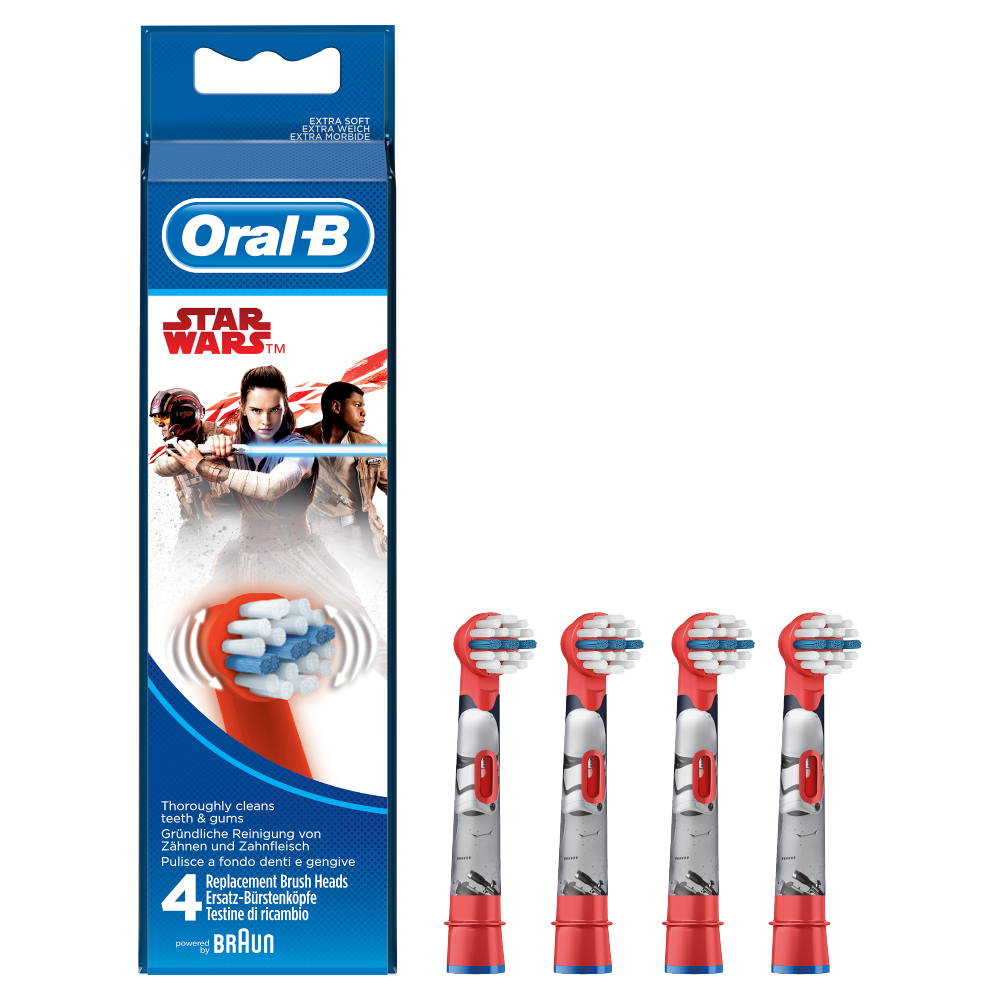 Oral-B Stages Toothbrush Heads x 4 - Star Wars