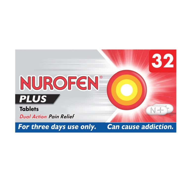 Nurofen Plus 32 Tablets Codeine and Ibuprofen Chemist 4 U