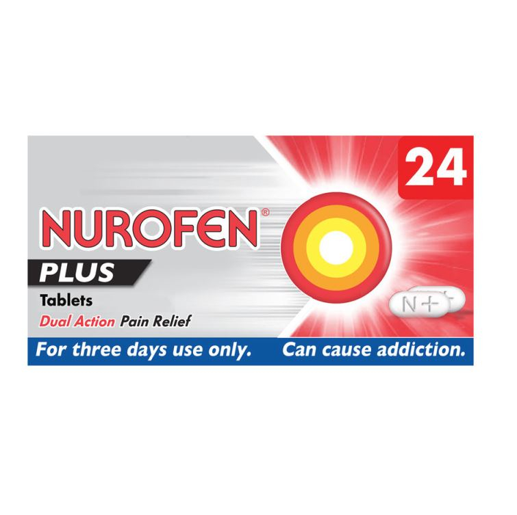 Nurofen Plus 24 Tablets Codeine and Ibuprofen Chemist 4 U