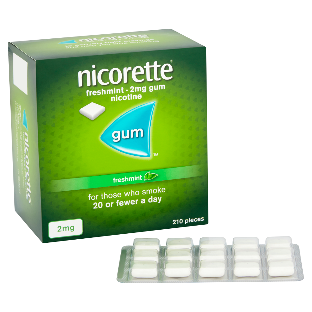 Nicorette Freshmint 2mg Gum 210 Pieces Chemist 4 U
