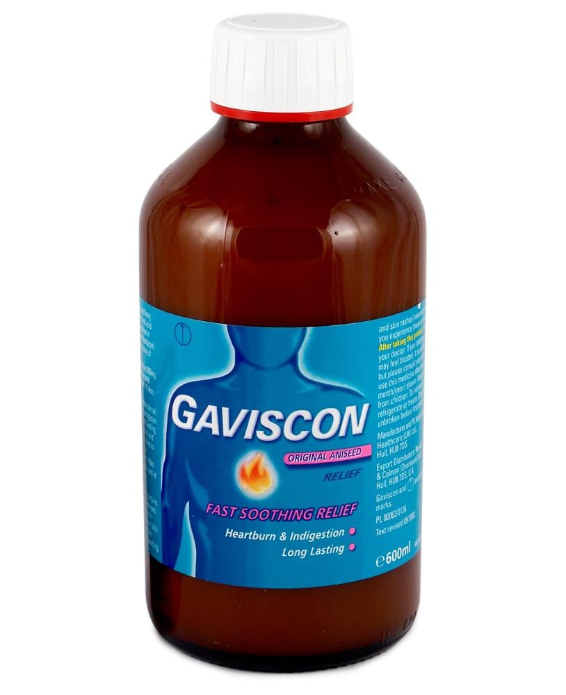 Gaviscon Original Aniseed Oral Suspension 600ml Chemist 4 U