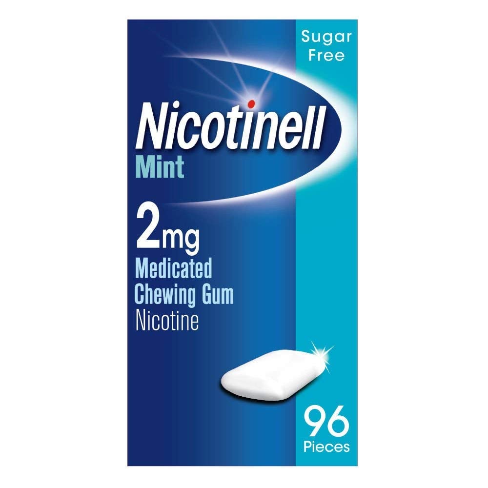 Nicotinell Mint 2mg Medicated Chewing Gum – 96 Pieces