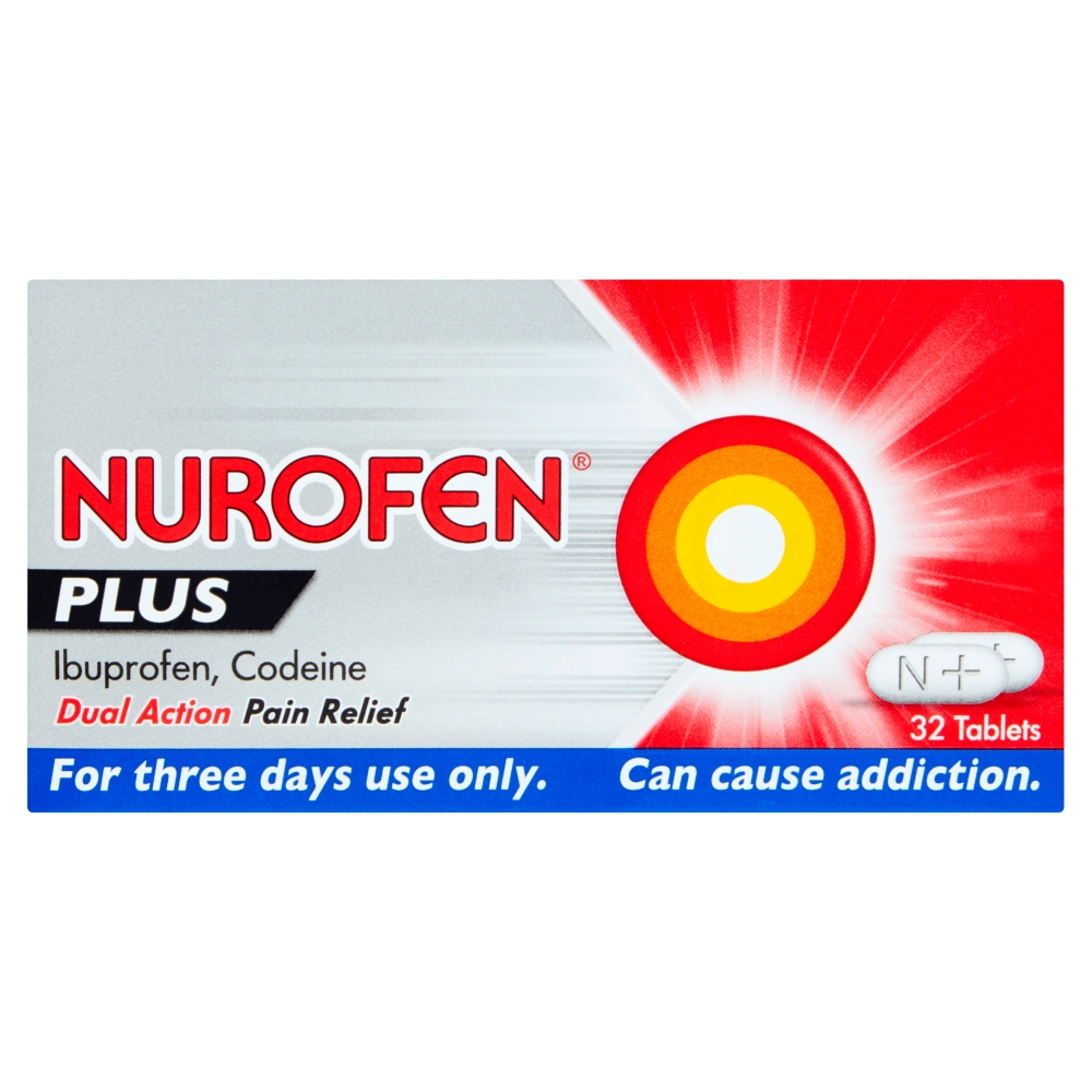 Nurofen Plus 32 Tablets Codeine and Ibuprofen Chemist 4 U
