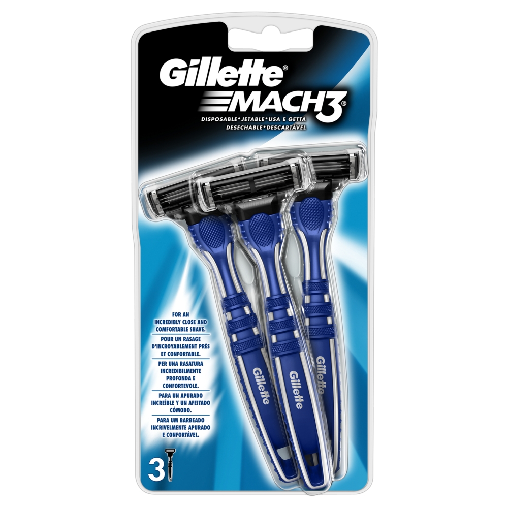 Gillette Mach3 Disposable Razor 3 Pack