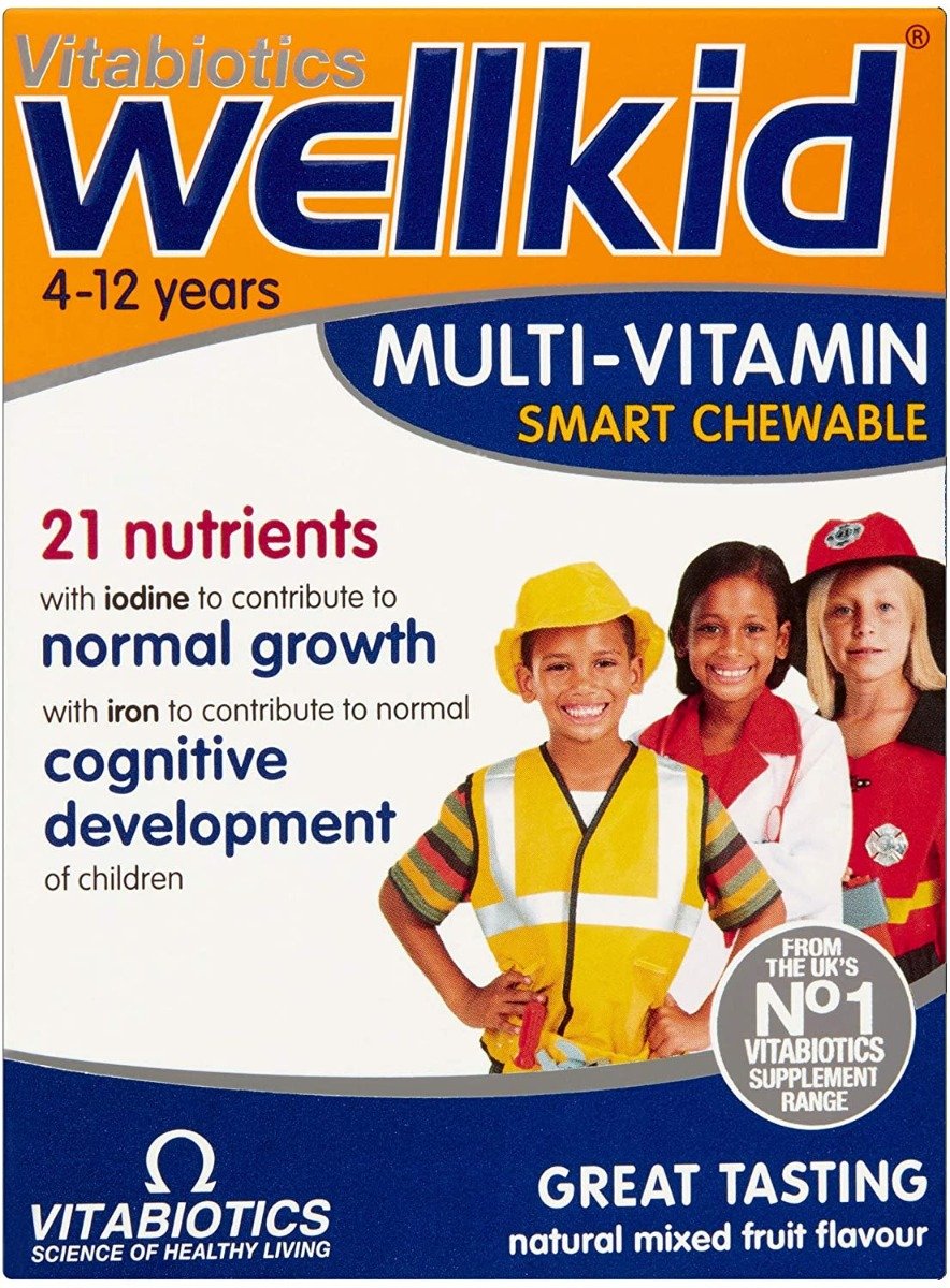 Vitabiotics Wellkid Chewable Multi-Vitamin - 30 Tablets	