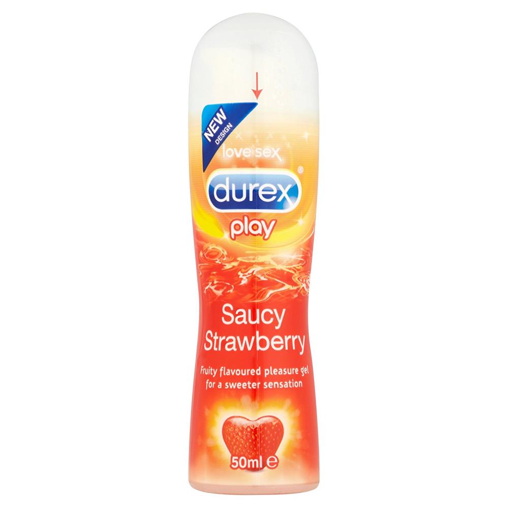 Durex Saucy Lubricant 50 ml Strawberry Flavoured Chemist 4 U
