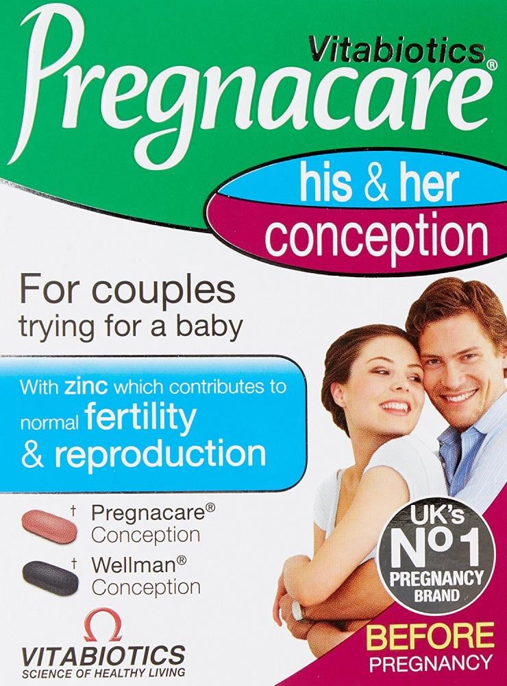 Vitabiotics Pregnacare His & Her Conception - 60 Tablets