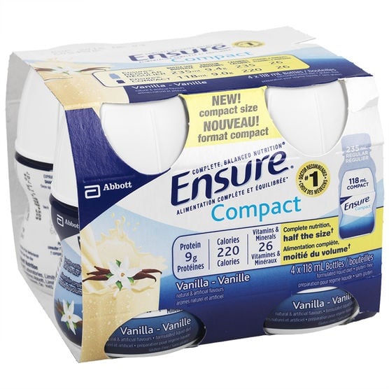 Ensure Compact Nutrition Vanilla - 125ml (Pack of 4)