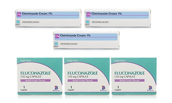 Clotrimazole and Fluconazole Duo Thrush Treatment Pack x3