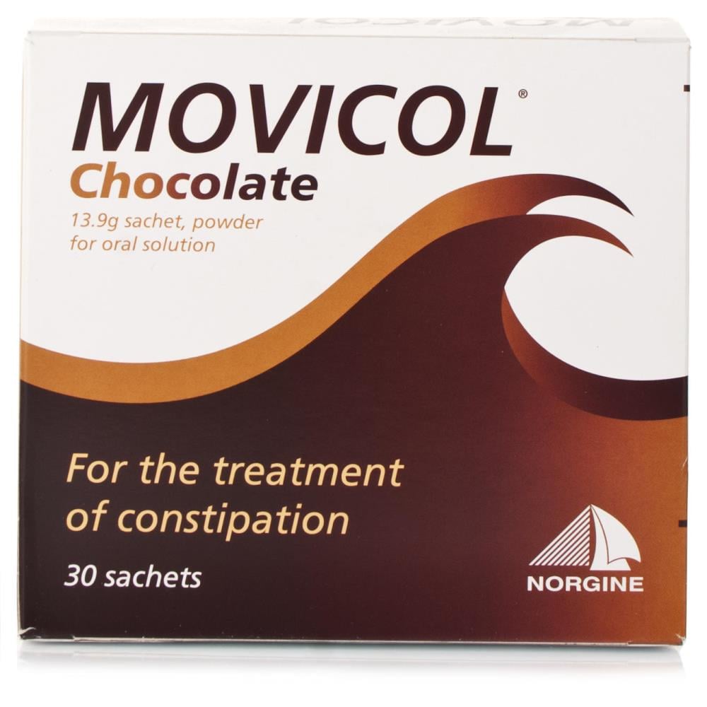 Movicol Constipation Relief 30 Chocolate Powder Sachets Chemist 4 U