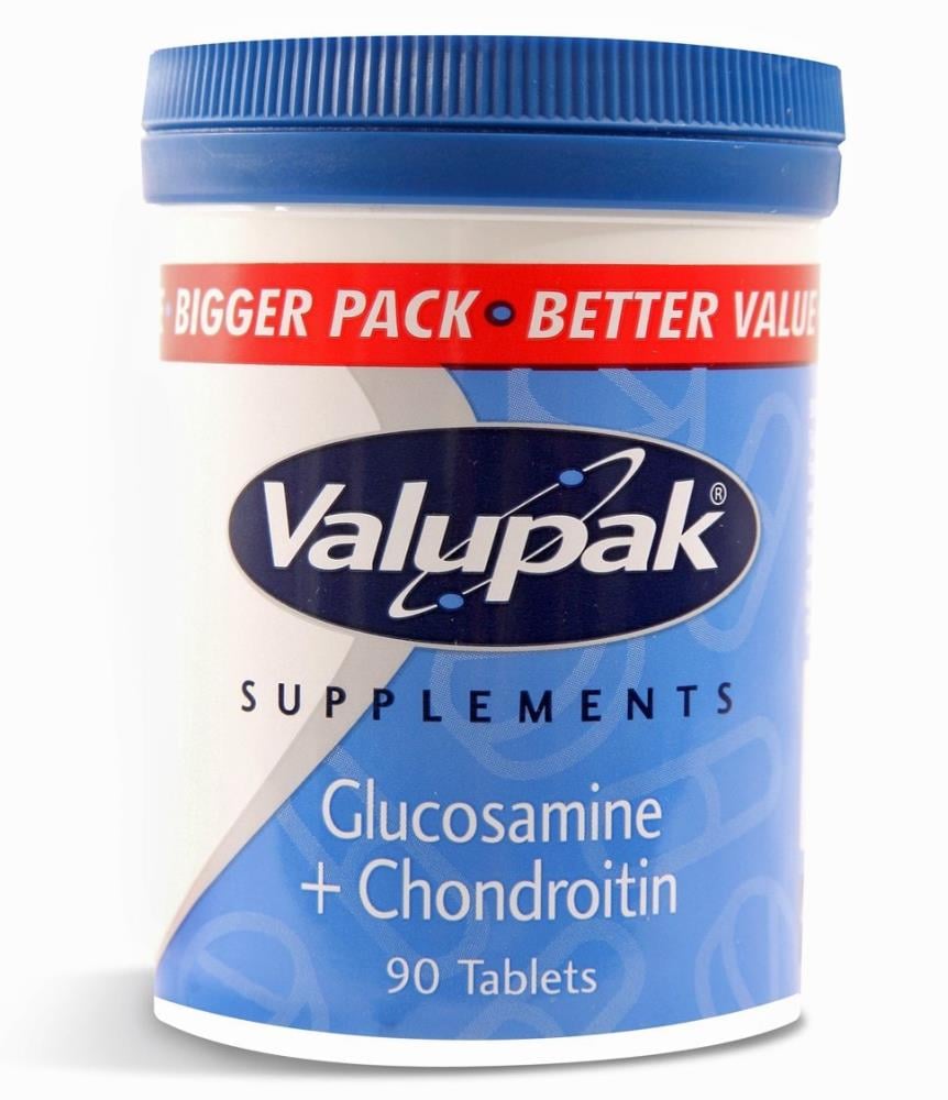 Valupak Jointcare Glucosamine & Chondroitin 90 x 400/100mg Tablets