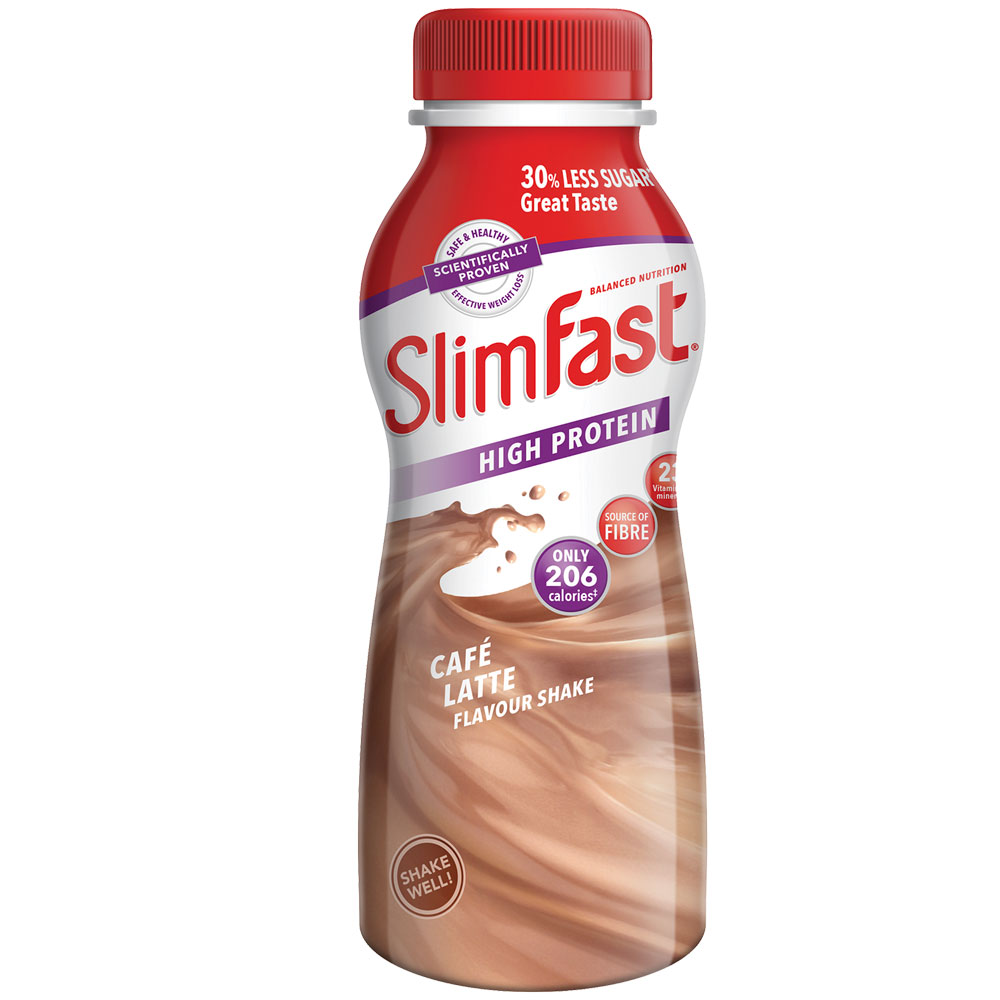 SlimFast Cafe Latte Flavour Shake Drink 325ml