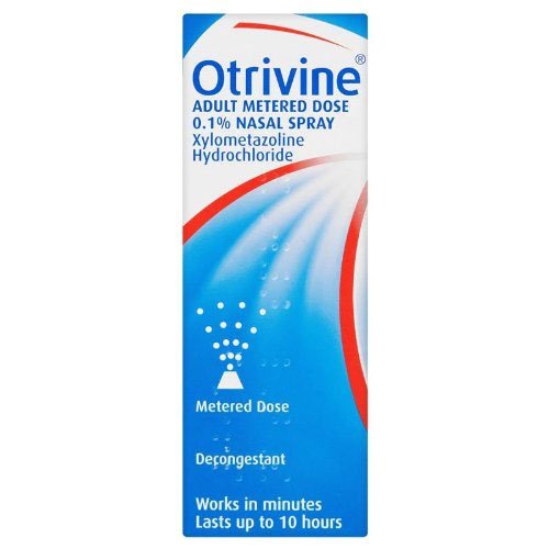 Otrivine Adult Metered Dose 0.1 Nasal Spray 10ml Chemist 4 U