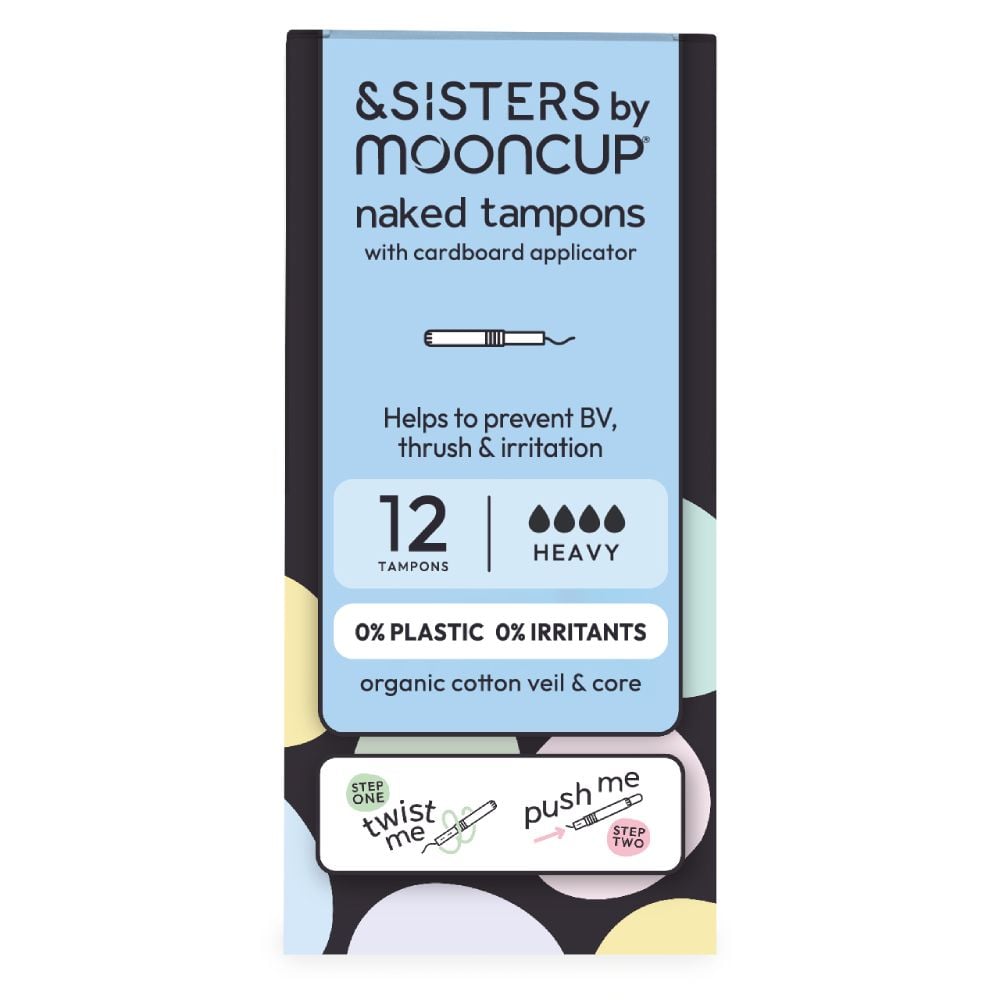 &Sisters By Mooncup Organic Cotton Eco-Applicator Tampons Heavy - 14 Tampons
