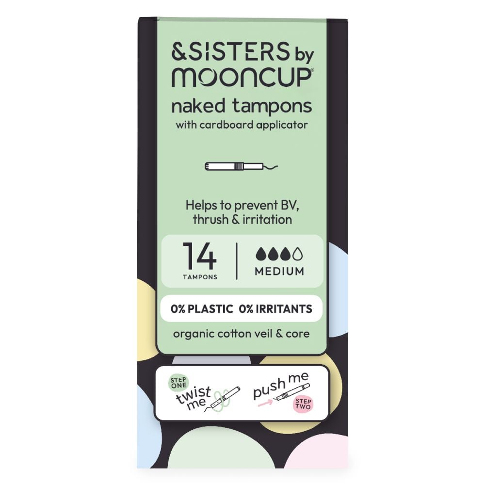 &Sisters By Mooncup Organic Cotton Eco-Applicator Tampons Medium - 14 Tampons