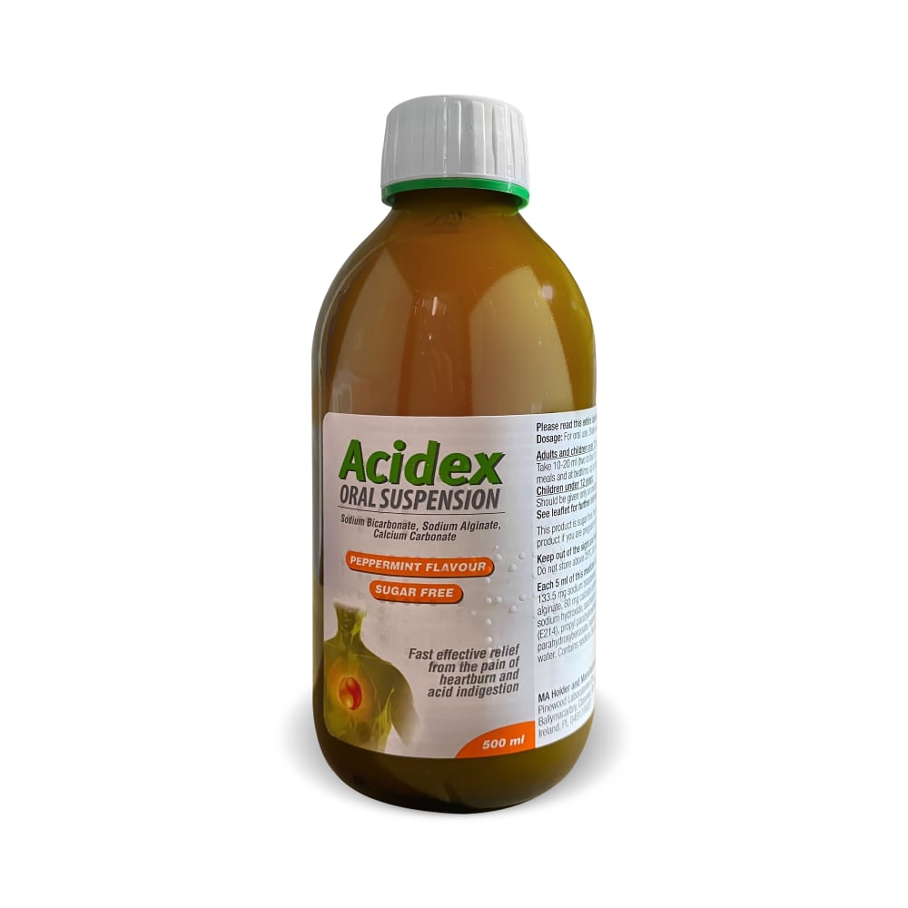 Acidex Original Sugar Free Oral Suspension Peppermint - 500ml