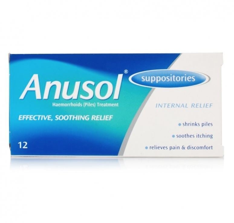 Anusol Relief For Haemorrhoids - 12 Suppositories