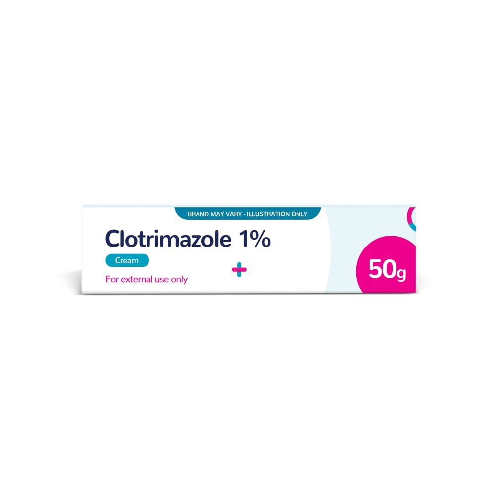 Clotrimazole Cream 1% - 50g (Brand May Vary)
