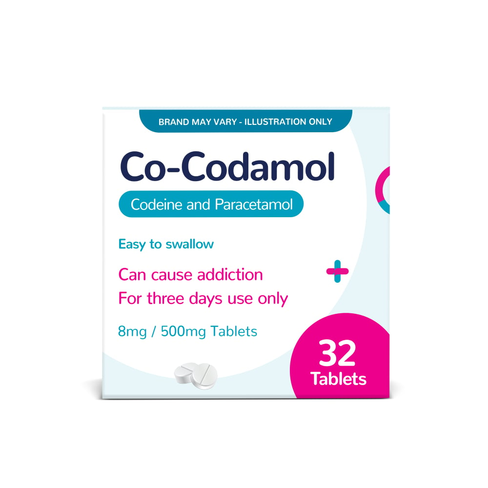 Co-Codamol - 32 x 8/500mg Tablets (Brand May Vary)