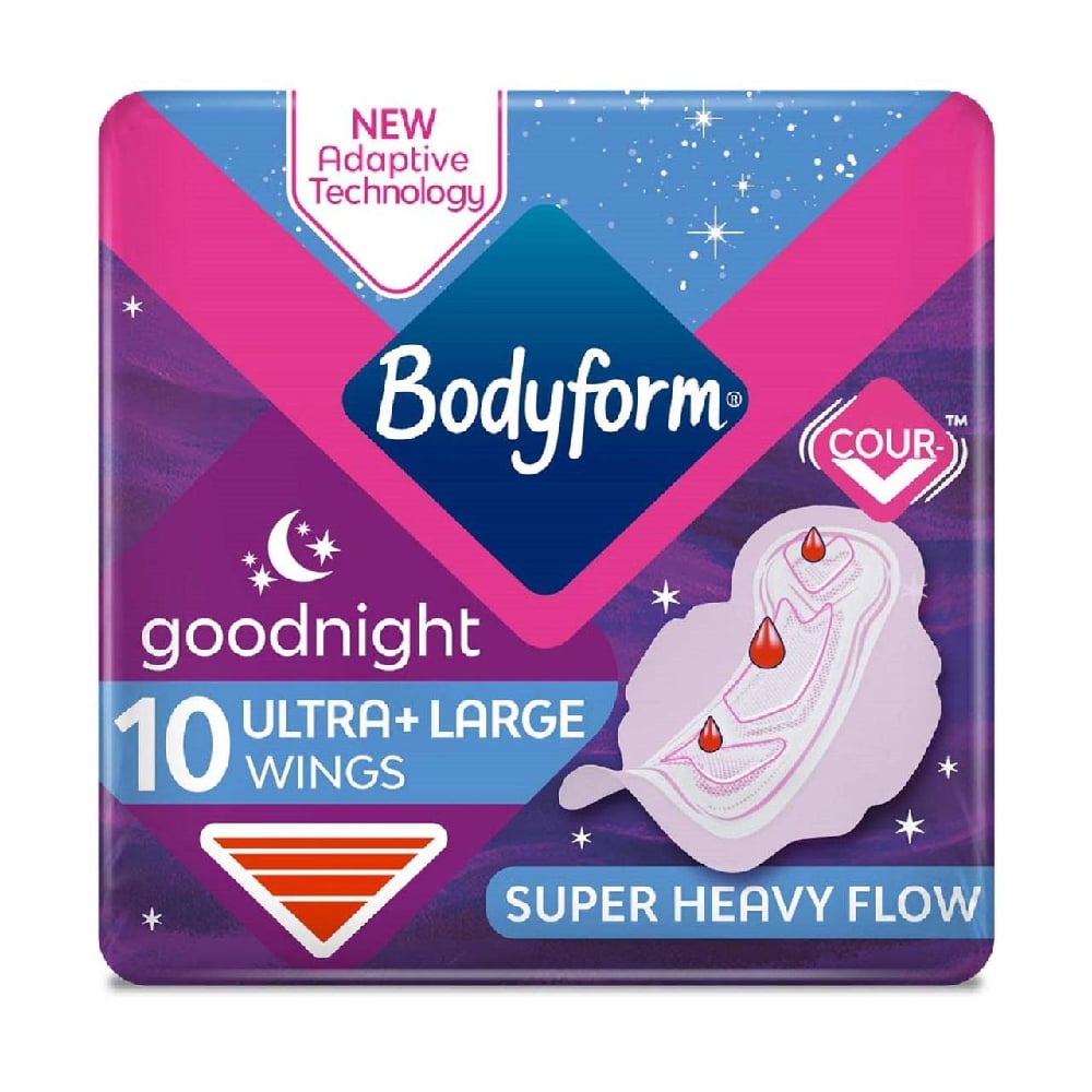 Bodyform Ultra Goodnight Sanitary Towels - 10 pack
