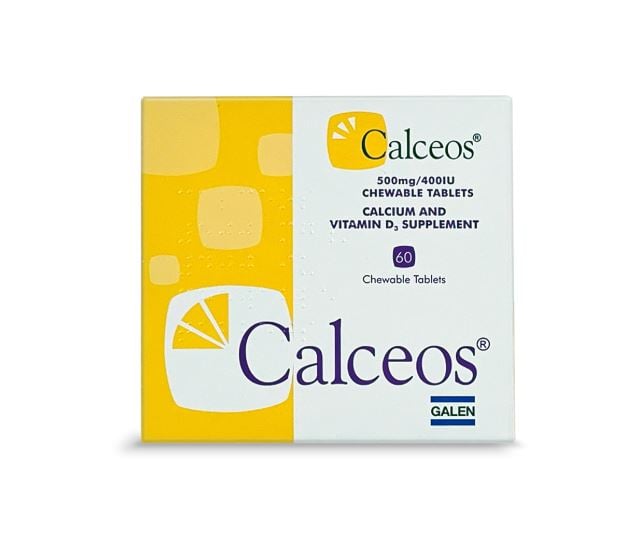 Calceos Chewable 400IU (10mcg) - 60 Tablets