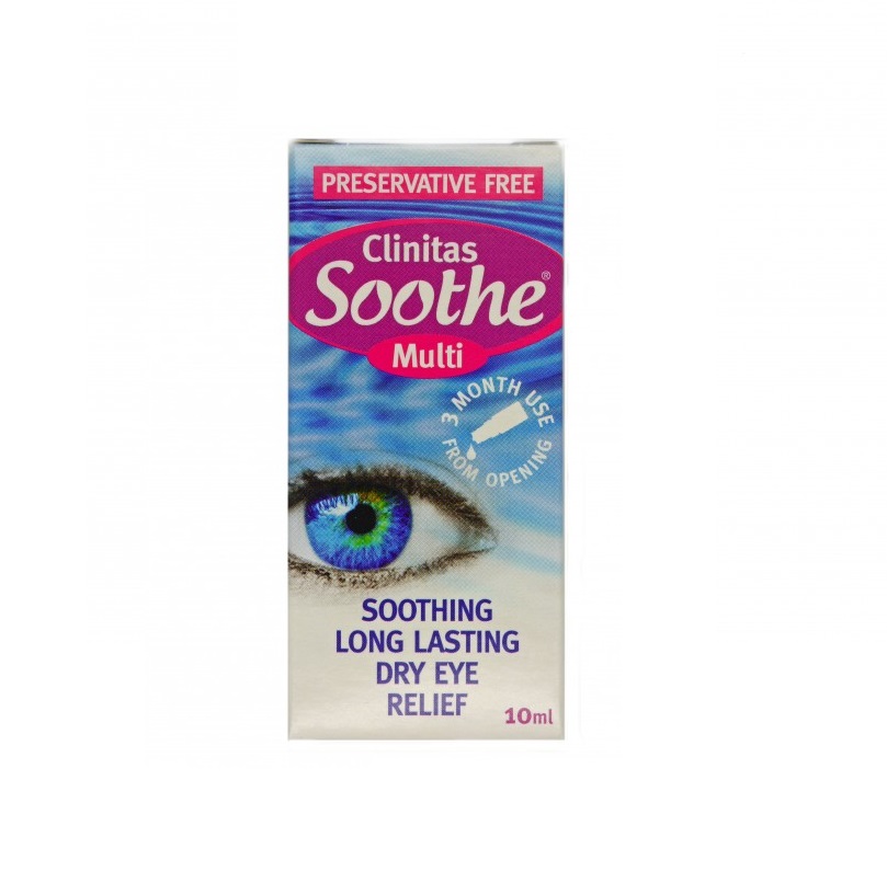 Clinitas Soothe Multi 0.4 Preservative Free Eye Drops 10ml Chemist 4 U