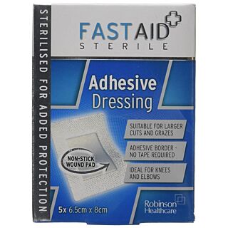 Fast Aid Adhesive Dressing Pack of 5  