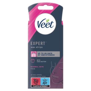 Veet Expert Face Wax Strips - Pack of 20