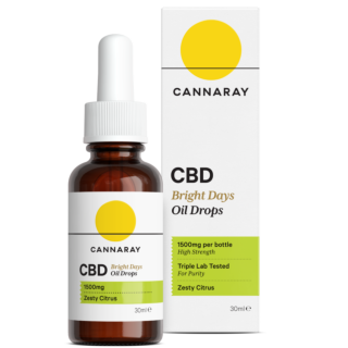 Cannaray CBD Bright Days Oil Drops 1500mg - 30ml