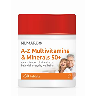 Numark A-Z Multivitamins & Minerals 50+ - 30 Tablets