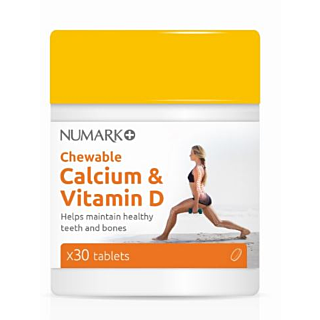 Numark Chewable Calcium & Vitamin D - 30 x 400mg Tablets