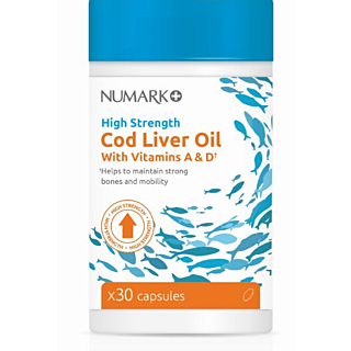 Numark High Strength Cod Liver Oil With Vit A & D - 30 Capsules