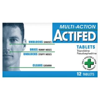 Actifed Multi-Action – 12 Tablets