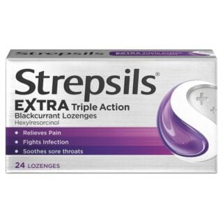 Strepsils Extra Strength Blackcurrant - 24 Lozenges