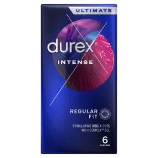 Durex Intense Ribbed & Dotted - 6 Condoms