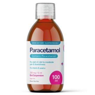 Paracetamol Suspension Children 6+ 250mg/5ml (Sugar Free) - 100ml (Brand May Vary)