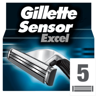 Gillette Sensor Excel Refill Razor Blade Cartridges - 5 Blades