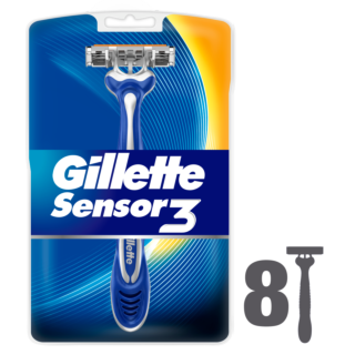 Gillette Sensor3 Disposable Razors – 8 Pack