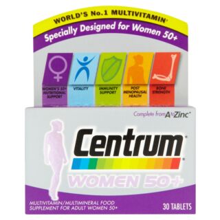 Centrum Women 50+ Multivitamins - 30 Tablets