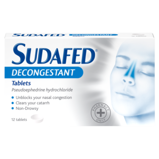 Sudafed Decongestant Non Drowsy – 12 Tablets