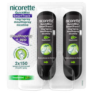 Nicorette Quickmist SmartTrack 1mg Freshmint Mouthspray Duo