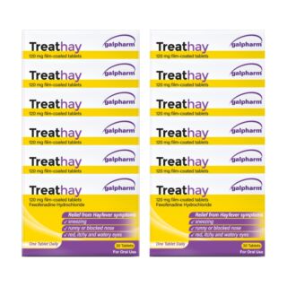 Treathay Fexofenadine 120mg - 360 Tablets - 1 Years Supply