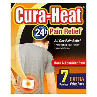 Cura-Heat Back & Shoulder Pain - 7 Heat Packs