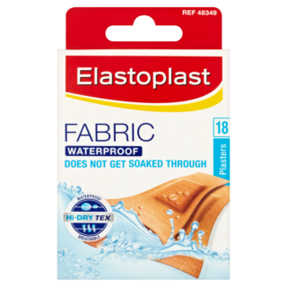 Elastoplast Waterproof Fabric Plaster Strips 18 Strips