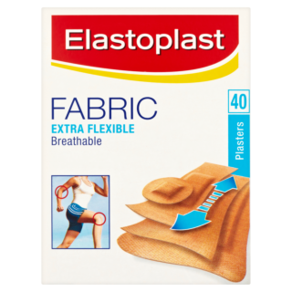 Elastoplast Extra Flexible Fabric Plasters - 40 Pack