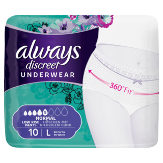 Always Discreet Incontinence Pants Normal Large - 10 Pack