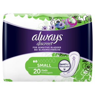 Always Discreet Incontinence Pads Small - 20 Pack