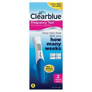 Clearblue Digital Pregnancy Test Kit with Weeks Indicator - 2 Tests  - 2 | Chemist4U